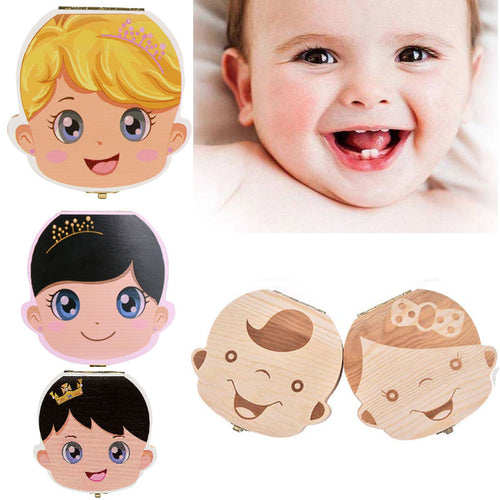 Baby Wood Tooth Box